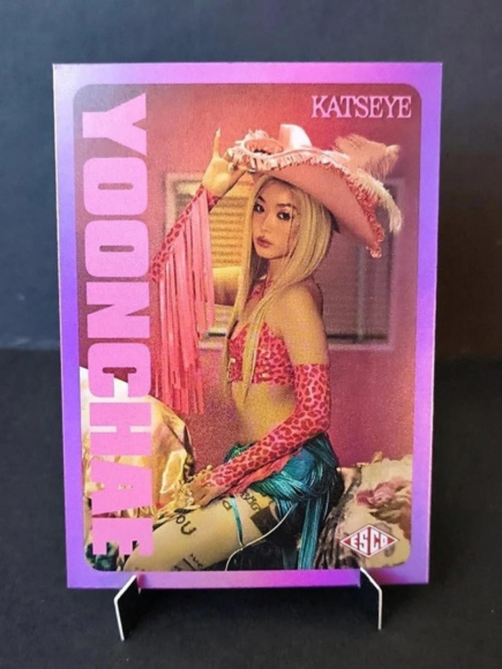 KATSEYE Yoonchae #13 Wild Card Foil Serial Numbered 030/030 HYBE x Geffen